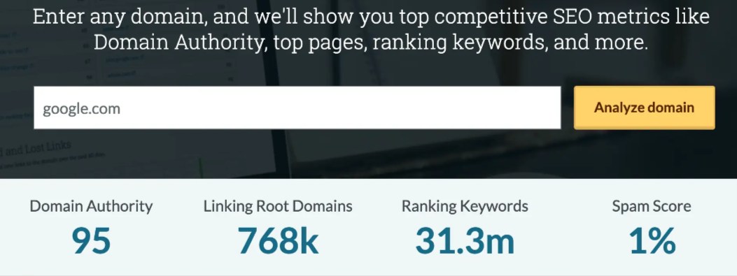 How to Check Page Authority Using Moz